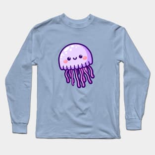 Purple Jellyfish Long Sleeve T-Shirt